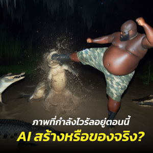 เปิดที่มาของภาพไวรัล AI สร้างหรือของจริง?