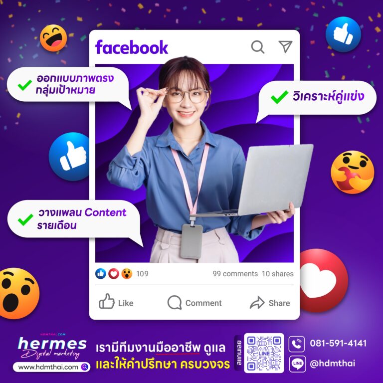 รับดูแลเพจ