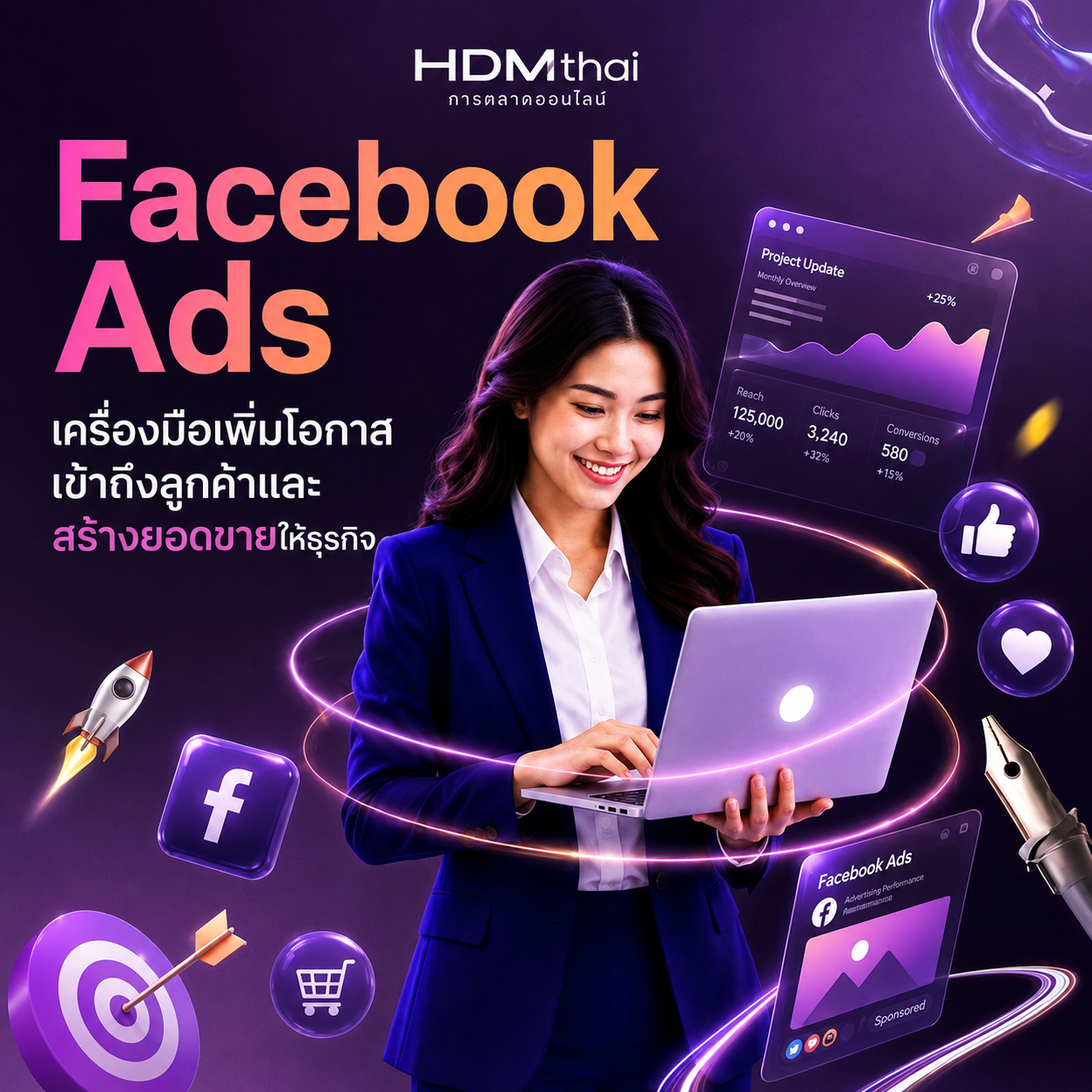 Facebook Ads คืออะไร? ยิงตรงกลุ่ม เพิ่มโอกาสสร้างยอดขาย | HDMthai